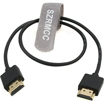 SZRMCC Câble HDMI 8k 2.1 Câble HDMI vers HDMI Câble Souple Ultra pour Z Cam E2 Portkeys BM5 Atomos Shinobi Ninjav V Moniteur Sony Canon Camera