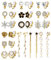 KALVICA 13/15 Paar Ohrclips Damen Baumeln Clip Ohrringe Set für Frauen Perle Blume Stern Leaf Knot Zirkonia Steine ohrclips ohne ohrlöcher Golden Nicht Piercing Ohrringe Set