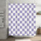 Ohocut Rideau de douche à carreaux violet lavande pour salle de bain, joli rideau de douche rétro à carreaux esthétique, lavable en machine, 183 x 183 cm