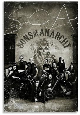 LAHTI Sons Of Anarchy Poster, dekoratives Gemälde, Leinwand, Wandposter und Kunstdruck, modernes Familienschlafzimmer-Dekor-Poster, 20 x 30 cm