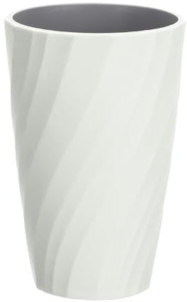 sourcing map Toothbrush Cup Portable Mouthwash Cup Reusable Toothbrush Holder Organizer Bathroom Tumbler Cup 370ml for Home Bathroom Travel, Grey White