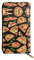 ESNAIUVCD Pizza 3D-Druck Echtes Leder Damen Herren Geldbörsen Multifunktions-Clutch Geldbörse Reißverschluss Groß Reise Handy Lange Geld Geldbörsen, Schwarz , Einheitsgröße
