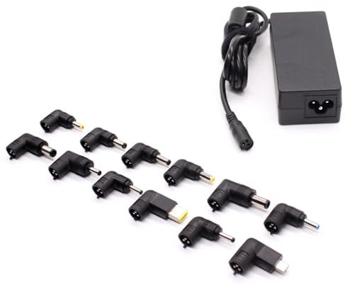 65W Universal Laptop Charger AC Adapter with USB C for Le-novo HP Dell Acer ASUS Gateway for Toshiba for Samsung 65W 45W 5V 12V 18.5V 19V 19.5V 20V Power Supply Cord with 12 Tips TYPE C