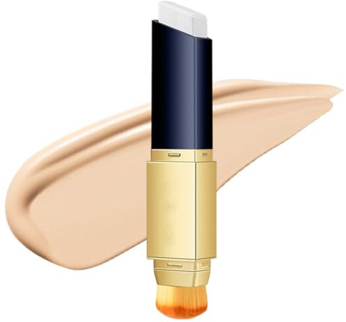 Foundation Stick, 2-in-1 Concealer Stick, Make-up Mit Voller Deckkraft, 2-in-1-Abdeckung Und -Abdeckung, Wischfeste, Feuchtigkeitsspendende, Matte Foundation Mit Langem Halt, 12 G, Für Ganztägigen Hal