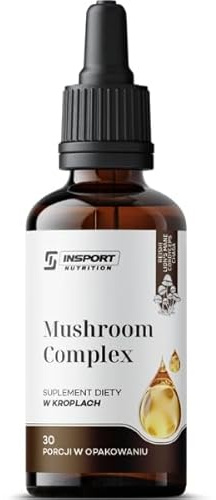Pilz-Komplex Tropfen – Lion’s Mane, Cordyceps, Reishi & Chaga – Hochdosierte Extrakte für Fokus, Immunsystem & Energie – INSPORT