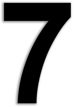 House Number Stainless Steel House Numbers Black Matt Door Number | Height 12.5 cm, weatherproof exterior for door letterbox, stainless steel, inoxydable SUS304