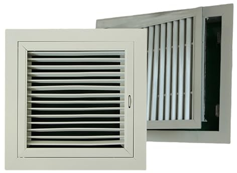 Grille d'aération (dimensions de l'ouverture du conduit), couvercle de ventilation for mur ou plafond, grilles de filtre à air avec façade/porte amovible(12x20in/30x50cm)