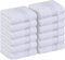 Utopia Towels - Lot de Serviettes de Luxe 30 x 30 CM Blanc - Serviettes de Toilette et Gants de Toilette en Flanelle très absorbants (Lot de 12)