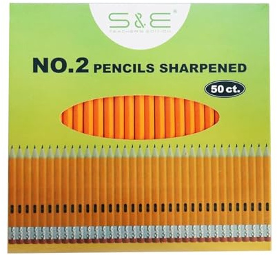 S & E TEACHER'S EDITION Wooden Pencils, 50Pcs