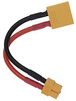 Be In Your Mind XT90 Male To XT60 Female Conversion Adapter Cable With 10cm/4Inch 12AWG Wire & Connector Protective Shell For RC Lipo NiMH Battery Charger ESC