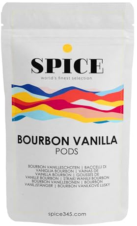 SPICE Bourbon Vanilleschoten 10 Stück, Kaliber: 12-13 cm. Aromatische Vanille Schoten aus Madagaskar