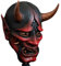 tairong Teufel Hannya Maske, Latex Buddhismus Prajna Geist Halloween Cosplay Maske Japanische versiegelte Prajna FaceshellKabuki Dämon Samurai Samurai Maske Party Ornament