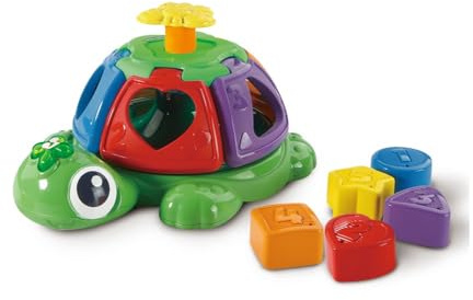 VTech - Schildkröte Drehungen und Überraschungen, Figur mit Steckplätzen, Spielzeug zum Stapeln und passen, Babys +12 Monate, ESP-Version