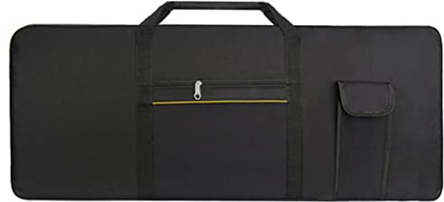 Azatemgo Funda para Teclado de 61 Teclas, Tela Oxford Impermeable 600D,Adecuada para Piano eléctrico -102 x 41 x 15 CM(Negro)