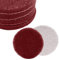 BokWin 8 Pcs 5 Inch Round Scouring Pads Drill Scrubber Pads Maroon Scuff Pads for Clean Polishing(Red)