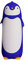 Natudeco Pinguin Trinkflasche Wasserflasche 300ml,Isolierflasche aus Edelstahl, Cartoon-Tier, vakuumisolierter Becher Wasserbecher Auslaufsichere Kinderflasche für Kinder (blau)