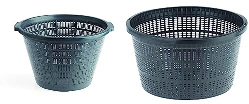 Oase 54318 Pflanzkorb Seerosen rund 40 | Dekoration | Teichbiologie | Teichbepflanzung | Gartenbepflanzung & 52632 Pflanzkorb rund 22 | Dekoration | Teichbiologie | Teichbepflanzung