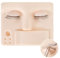 Wimperntransplantation Übungskopfform Wimpern Mit Austauschbaren Wimpern Übungsschaufensterpuppenkopf Wimpern Lash Mannequin kopf, Soft Lash Übungskopf für Wimpernverlängerungstraining (Rosa)