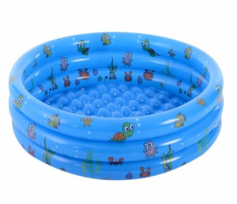 Paddling Pools 39in Inflatable Swimming Pool 3 Ring Paddling Pool Inflatable Pool Indoor&Outdoor Small Paddling Swimming Pools 100CM