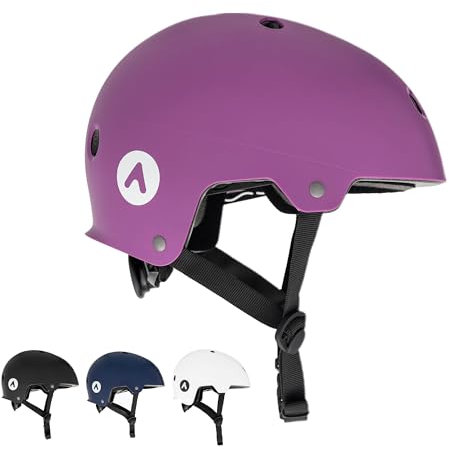 ATTABO Genes: Sicherer & Leichter Skater-Kopfschutz – Fahrrad & MTB Schutz M für Herren & Damen mit ABS & EPS