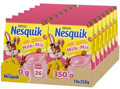 NESQUIK Nestlé Fresa, 14 bolsas de 350 g