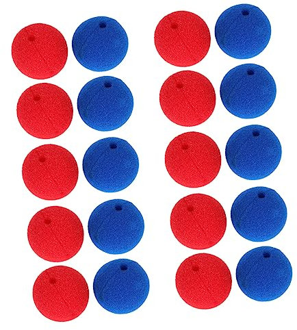 Vaguelly 20 Stücke Schwamm Nase Clown Requisiten Rot Party Dekoration Für Weihnachten Rolle-Spiel Zubehör