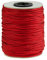 100m Schmuckschnur 1,4x1 mm Jalousieschnur Zugschnur Schmuckkordel Polyester, Farbe:rot