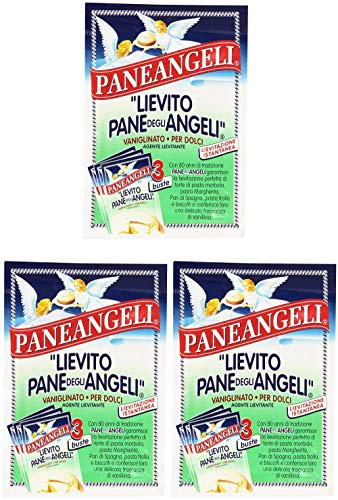 3x Paneangeli lievito vanigliato 48g Sauerteig Vanille hefe (3 Beutel 16g)