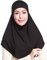 Kopftücher für Damen, 2 Stück, einfarbig, Amira, Jersey, muslimisch, Hijab, Stretch, Kopftuch mit Schlauchinnenseite, Unterschal, Kappe, Kapuze