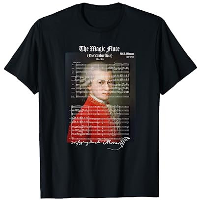 Mozart Lovers La Flûte enchantée Aria 4 Design T-Shirt
