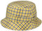 Stetson Bolcott Bucket Check Stoffhut - Hut mit Karomuster - Klassischer Fischerhut - Sommerhut für Damen und Herren - Frühjahr/Sommer gelb L (58-59 cm)