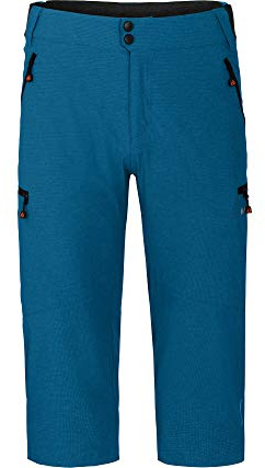 Bergson PORVOO Capri | Herren 3/4 Radhose, 2 in 1 (mit gepolsterter Innenhose) - Robuste Herren 2in1 3/4 Radhose mit gepolsterter Innenhose, Normalgrößen, herausnehmbare, einknöpfbare Innenhose mit B