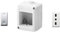 GEWISS - DY01005 Contenitore per apparecchi 27 Combi protetto 2 Posti grigio RAL 7035 IP40 con Nr. 1 Presa Bivalente bianca, Nr. 1 Interruttore bianco