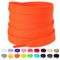 Olukssck Cordones Planos para Zapatillas, [2 Pares] Cordones universales Repuesto para Zapatos para Calzado Deporte y Botas - Anchura 10 mm, Naranja, 60cm