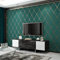 AMAZWI Thick Geometric Pattern Living Room Bedroom TV Background WallPaper Modern Simple 3D Diamond-shaped Imitation Deerskin Velvet Wallpaper wallpaper (Color : Peacock blue, Size : 0.53 * 10m)
