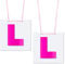 YIAJIA Hen Do L Plates, Rose Ribbon Party Accessories, Night Decorations for Bride to Be Bachelorette Girls Night