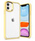 ULAK für iPhone 11 Hülle, Durchsichtig [Anti-Gelb] Clear Schutzhülle Bunte Handyhülle TPU Bumper Transparent Stoßfest Case Cover für iPhone 11 6,1 Zoll - Gelb