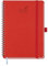 BEZEND Kalender 2025 Buchkalender A5 Ringbuch 1 Woche 2 Seiten | Terminplaner 2025 Wochenplaner mit 100 g/m² Papier & Monats-Register | Planer & Terminkalender mit PU-Leder Softcover - Rot