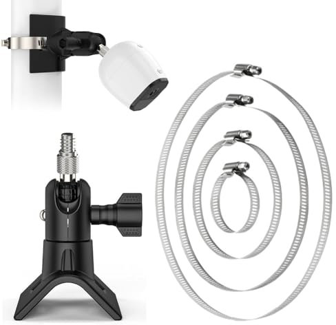 Ring Camera Outdoor Mount Tube Mount for Stick Up Cam/Pro/Battery with Pan Tilt Function, Ring Indoor Camera, Spotlight Cam, Spotlight Camera Plus/Pro Surveillance Camera & Solar Panel