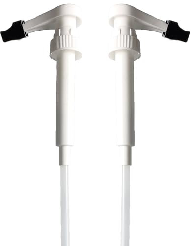 Coffee Syrup Pump for Monin 1L PET Plastic Bottles with Tip Cover Included, 2 Packs
