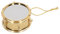 Locadence Miniatur Trommel Ornament, Metalltrommel, Metall Percussion, Musikinstrument, Puppenhaus, Simulation, Musikzimmer für DIY Anhänger Dekoration