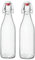 BELLEROFONTE Bottiglia per acqua in vetro vuota da 1 L, stile vintage ed elegante, per acqua frizzante e naturale, per fermentazione (2)