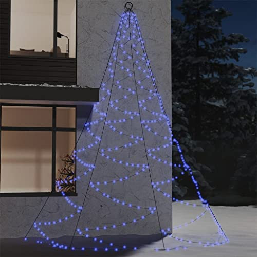 Vetnasa Arbre Mural avec Crochet métallique 720 LED Bleu 5 m Int/Ext,Maison & Jardin,Luminaires,Guirlandes & Cordons Lumineux,Bleu,0.9kg,328646