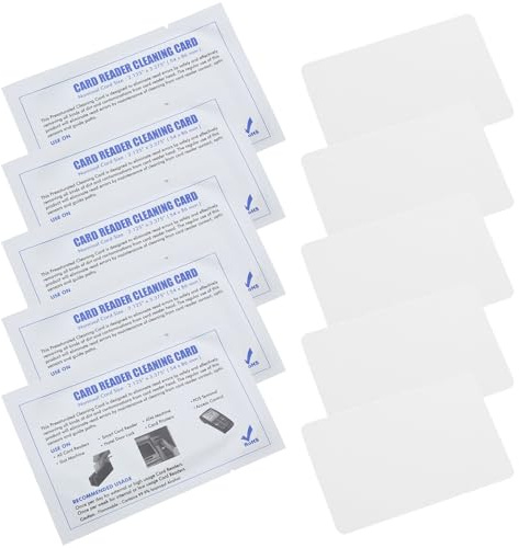 15 Stück Reinigungskarten PVC Weiße für Kartenleser und Pos-terminals