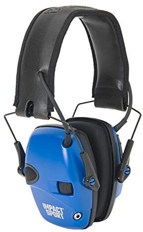 Howard Leight by Honeywell Impact Sport - Orejeras electrónicas de amplificación de sonido, color azul real