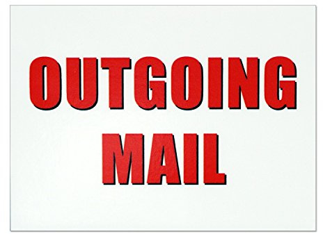 Outgoing Mail Magnet - 3x4 Inch Mailbox Notification Magnets