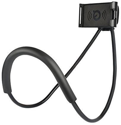 FangYun Soporte Universal para teléfono Celular, Soporte Universal para Colgar en el Cuello, Soporte Flexible para teléfono Celular, rotación Libre para múltiples Funciones (Negro)