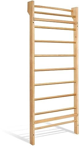DREAMADE Sprossenwand Holz, Sproßenwand Kletterwand, Turnwand für Erwachsene und Kinder