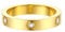FOCALOOK Damen Ehering Verlobungsring Trauring Goldene Ringe Herren 4mm breit Bandring mit funkelnden CZ eingelegt Antragsring Partnerring 52mm Ring Schmuck für Verlobung Hochzeit
