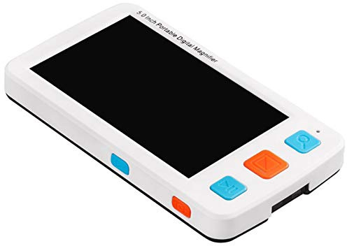 SHXN 5 Pollici Videoingranditore Digitale Portatile Lente di Ingrandimento per Lettura con 4X-32X Volte Zoom con più 17 modalità a Colori,Ausilio Visivo